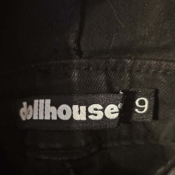 Dollhouse Black Denim Overalls - Picture 2 of 8
